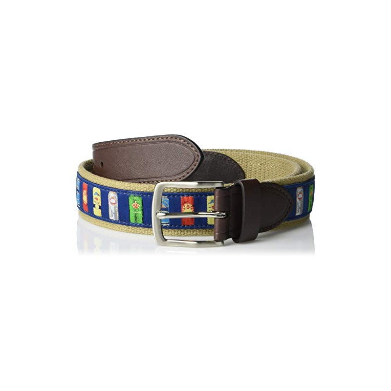 Pebble Beach Mens Belt, Navy, 34