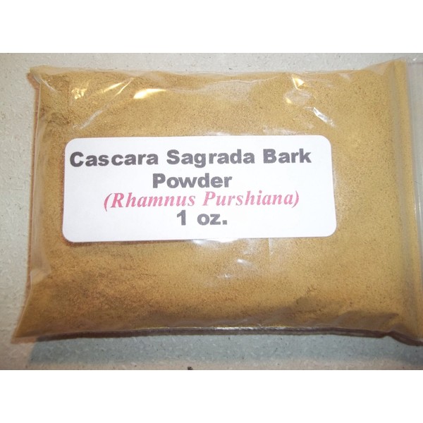 Cascara Sagrada Bark Powder 1 oz. Cascara Sagrada Bark Powder (Rhamnus purshiana)