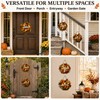 2-Piece Fall Door Decor Set, Welcome Wreath and Harvest Basket