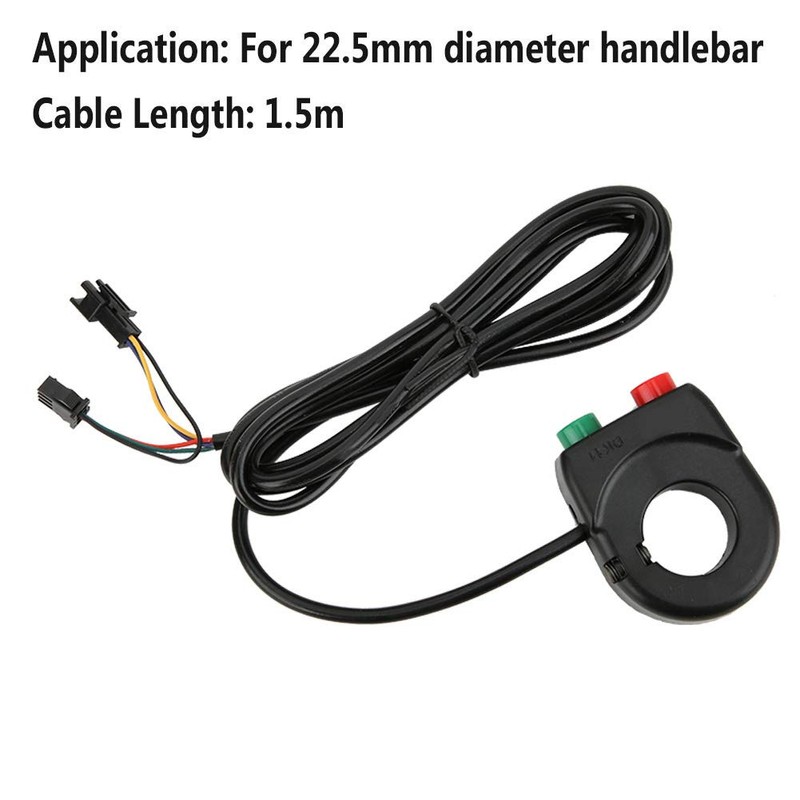 KIMISS Horn Headlight Switch Handlebar Replacement Part for E-Bike Light