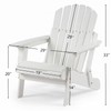 Gefaxi Oversize Wooden Outdoor Folding Chair with Armrest