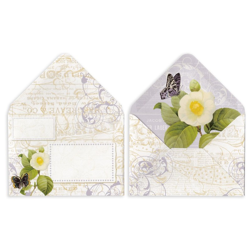 Punch Studio Greeting Card Set Pouch Box Initial