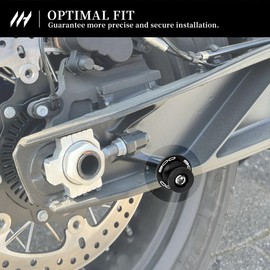 MotHeart M8 Swing Arm Bobbins for Z900 2017-2026 Stand Mounts with Shock Absorption and Safety Protection (See Below) Z900 Accessories (Black)