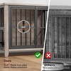 Lulive Dog Crate Furniture, Wooden Dog Kennel Indoor with Adjustable