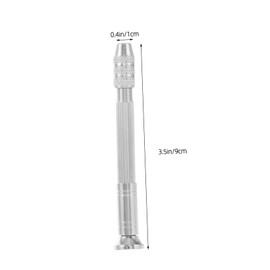 OHPHCALL Nail Art Drill Set Metal Nail Hand Drill Safety Bits Nail Piercing Tool for Nail Artists for Jewelry Making