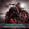 Kinstecks 4PCS Motorcycle Indicators Flowing Turn Signal Lights Motorbike Turning