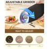CIRCLE JOY Rechargeable Electric Salt and Pepper Grinder Set Gravity