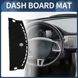 INFINAUTO Dash Cover, Center Console Non-Slip Dashboard Carpet Mat for Jaguar XF 2009-2015 Polyester Black,1Pc