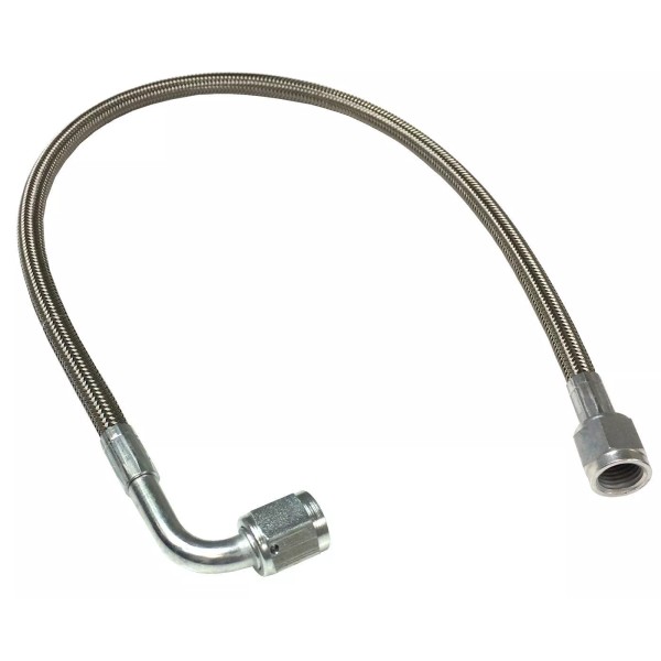 Unbranded Turbo Oil Feed Line 20" Steel Braided -4 AN