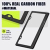 DCRCFIBER Real Carbon Fiber License Plate Frame, 100% Pure Carbon