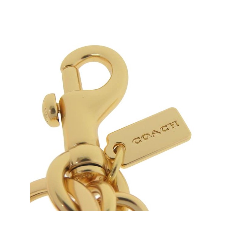 Coach c8627 Women's Key Ring, Gold, gold
