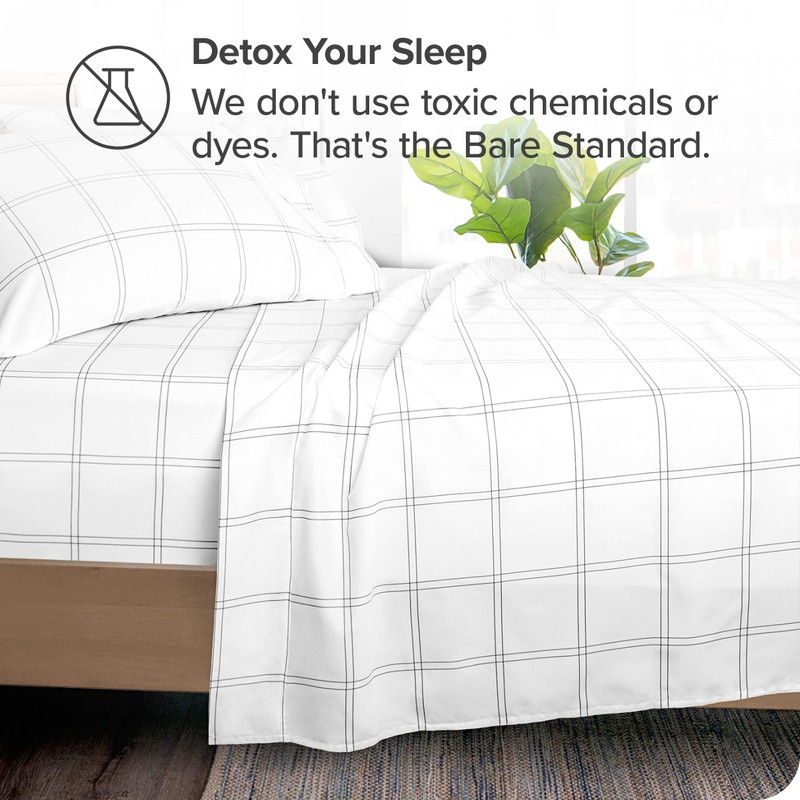 Bare Home Full Flat Sheet - Premium 1800 Ultra-Soft Top