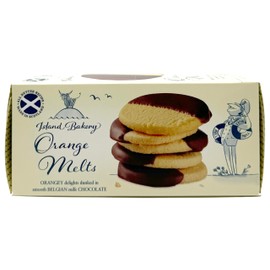 Island Bakery Orange Melts – All Butter Orange Cookies Dipped in Belgian Chocolate, Made in Scotland 4.7 Ounce