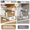 2 Pack 19IN Depth Under Sink Storage Organizer, Large 2-Tier