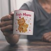 Bären Mutter und Kind Kaffeebecher in rot mit Spruch Beste