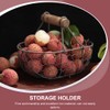 Angoily Pack of 3 Wire Egg Basket with Wooden Handle