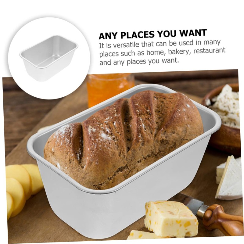 Ciieeo 2pcs Aluminium Alloy Bread Molds Toast Baking Pans for