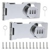 SPORWAY Combination Lock Hasp Locks Pack of 2: Security Hasp