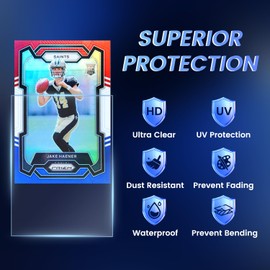 1200 Counts Card Sleeves, Penny Clear Card Sleeves for Trading Cards, Baseball Card Sleeves, Trading Card Sleeve, Soft Sports Card Sleeves, Plastic Card Protector Sleeves for Football Game Cards, MTG