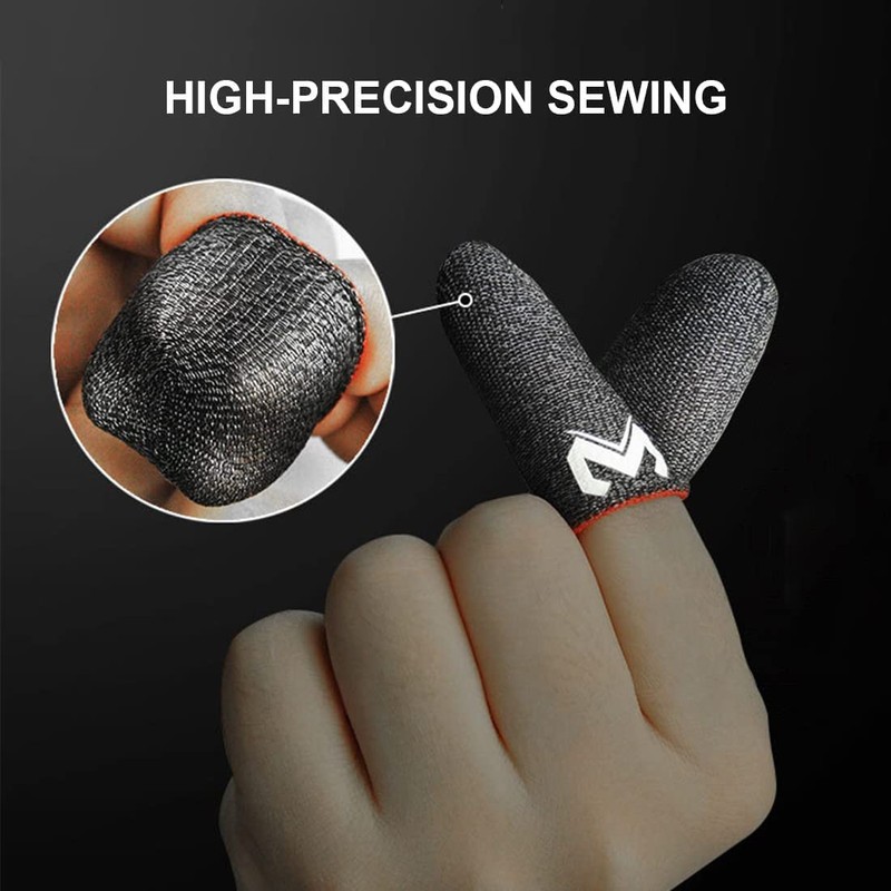 SIOPPKIK - PUBG Mobile Gaming Finger Sleeves with Anti-Sweat Effect
