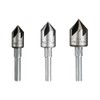 General Tools 3 Piece Countersink Bit Set #195ST, Includes 1/2