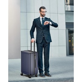 Suitour 20" Carry-on Luggage Airline Approved,PC+ABS Hardside Suitcases with Wheels TSA Lock