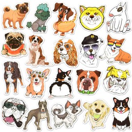 SUSIHI Dog Stickers for Kindle Kids Cute Dog Stickers Water Bottles Scrapbook Book Waterproof(50 Pcs)