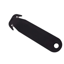 Double Blade Opener Metal Box Cutters Safety Utility Box Cutter Tool for Home Office Use Black (Black)
