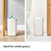 OXO Good Grips - Papelera para baño, color blanco