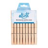 Elliott Hardwood Clothes Pegs with Metal Coil Spring for Firm