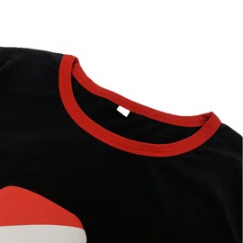 Women Happy New Year Christmas Family Pajamas Matching Sets Black Xmas Matching Pjs for Adults Merry Christmas 2024 Casual Trendy Holiday Home Sleepwear Set L