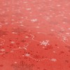 Anro Oilcloth, Wax Tablecloth - Christmas Snowflakes, Red
