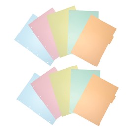 DOITOOL 10pcs Tab Dividers Transparent Index Boards for Organizing Notebooks Office Products for Easy Categorization and Efficient Study