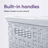 Plastic Laundry Hamper with Lid 3 Pack Laundry Hamper Basket,