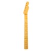21-Fret Electric Guitar Neck Black Tone Point Handle Yellow Matte