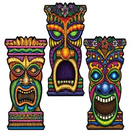 Beistle 24-Pack Tiki Cutouts, 22-Inch