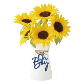 MINIYEYE Oh Boy Glitter Tag, 24pcs Navy Blue Glitter Oh Baby Paper Tags, Oh Boy Jar Tag for Gender Reveal Party Decorations, Welcome Baby Glitter Paper Cutouts