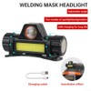 Automatic Dimming Welding Helmet Headlight Welding Helmet with Headlight USB