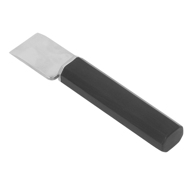 Leather Cutting Knife Stainless Steel Incisive Blade Wooden Handle Glossy