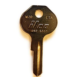 ILCO Compatible with 1092-6000 Master Padlock Uncut Key Blank - M20 -MAS-18DE (10 Pack)