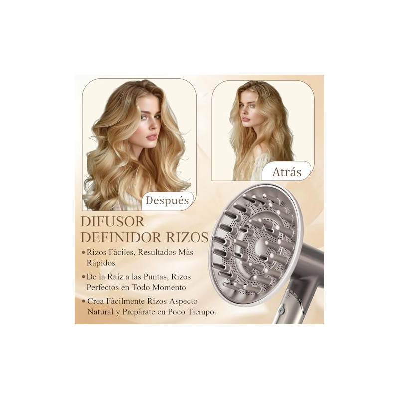 Difusor para Cabello Rizado Compatible con Secadora Shark Flexstyle |