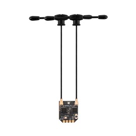 Radiomaster RP4TD-M 2.4GHz ExpressLRS Mini True Diversity Receiver con 65 mm UFL T Dual Antenna per ELRS FPV Trasmettitore Ideale per FPV Drone/Tiny Whoop/Fixed-Wing RC Plane