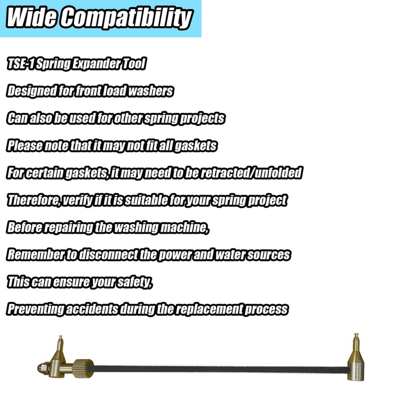 Houoto TSE-1 Washing Machine Spring Expansion Tool for Whirlpool Bellows