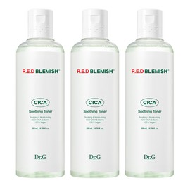Dr.G Red Blemish Cica Soothing Toner, 200ml, 3 packs / 닥터지 레드 블레미쉬 시카 수딩 토너, 200ml, 3개
