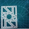Rectangle Grid Frame Metal Die Cuts Dies, Rectangle Geometric Grid