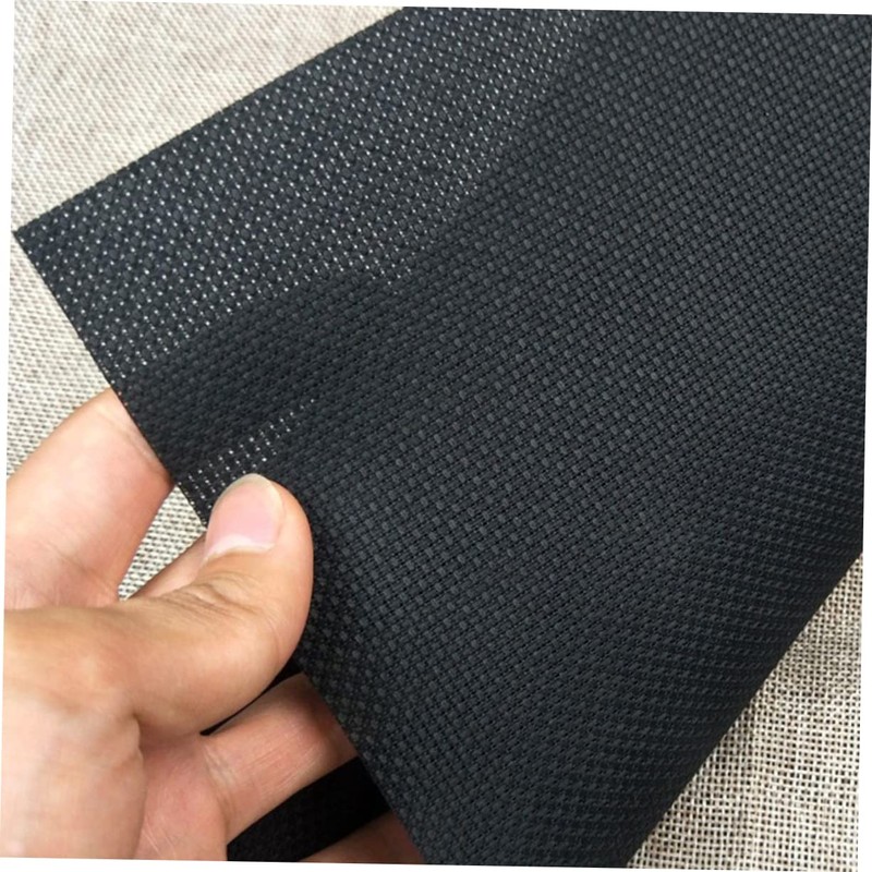 DOITOOL 4pcs Cross-Stitch Fabric Black Cloth for DIY Needlework Embroidery