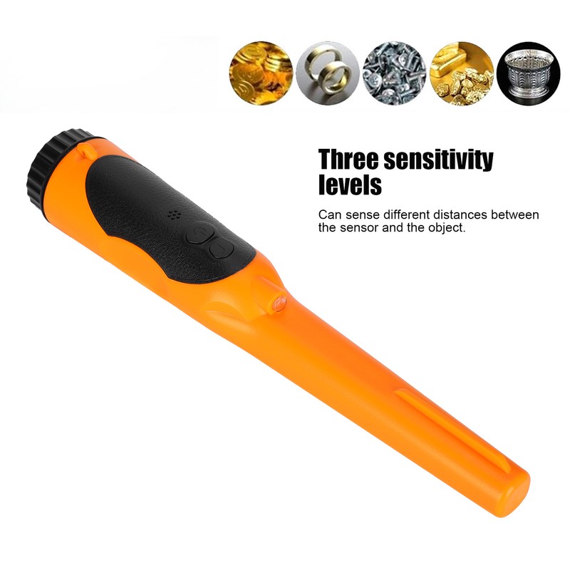 IP68 Waterproof Metal Detector Handheld 360 Degrees Metal Finder Locator