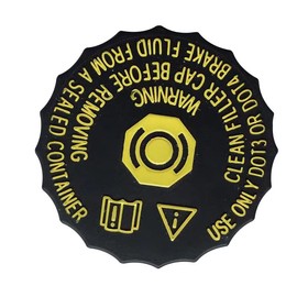 VSREI Bremsflüssigkeitsbehälterdeckel mit Staubschutz für Citroën Peugeot - Kompatibel mit Modellen 206, 207, 301, 2008, 3008, 308, 408, 508, C2, C3-XR, C4, C5