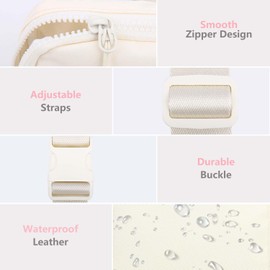 Belt Crossbody Bag for Girls Women - girls fanny pack ages 8-12 Teen Birthday Gifts Small Waist Packs Trendy Kids Fanny Pack, Beige, Small, L