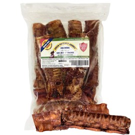 Green Butterfly Brands Dog Chews – Beef Trachea Dog Treat Chew Made in USA. Grass Fed Farm-Raised American Beef. Glucosamine Rich for Healthy Joints. All Natural Dental Chew (7" 16 OZ)